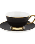 Ebony Teacup & Saucer