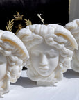 Large Medusa Head Bust Decorative Candle_4
