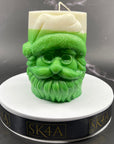 Santa's Head Pillar Candle_2