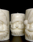 Santa's Head Pillar Candle_3