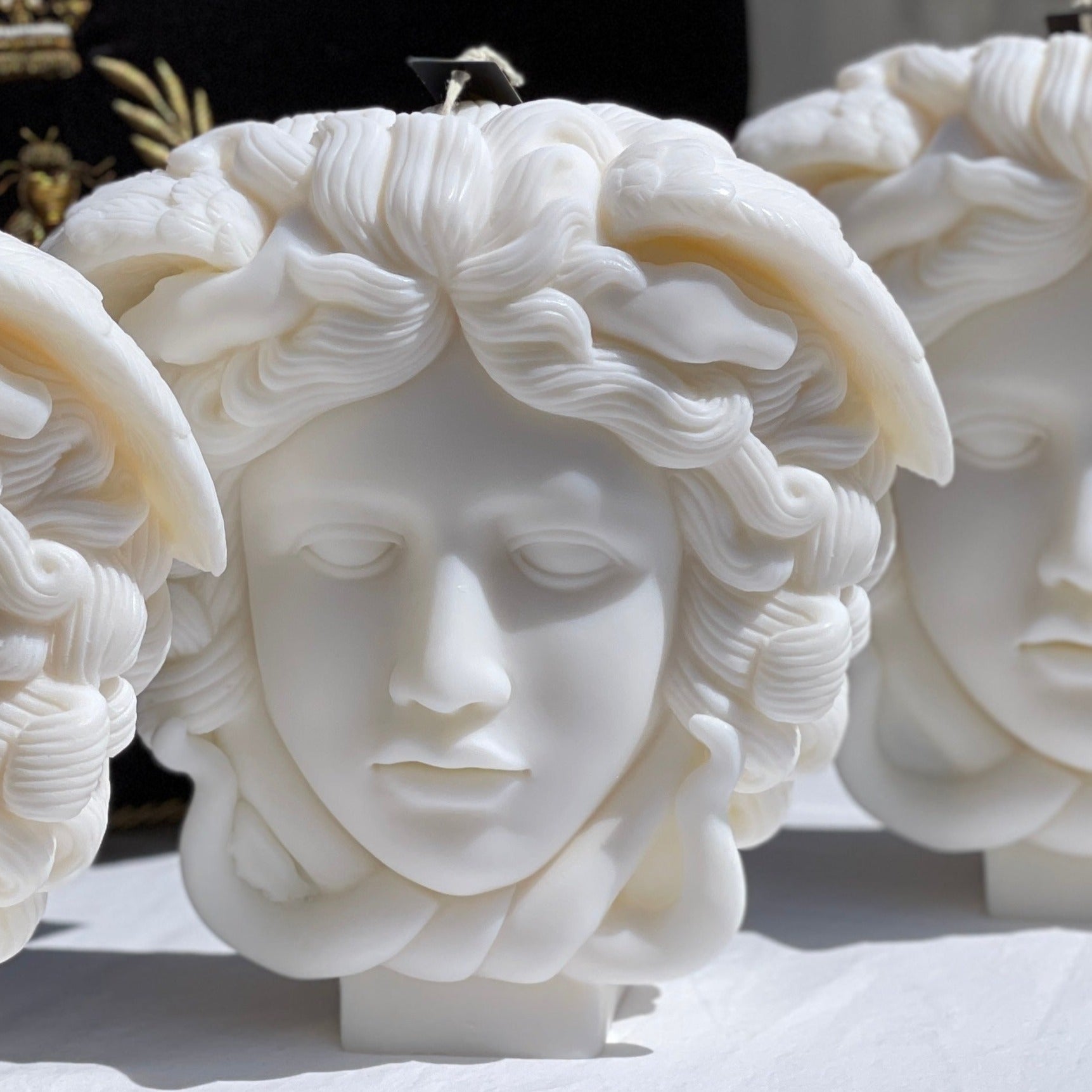 Medusa Head Bust Decorative Candle - Large