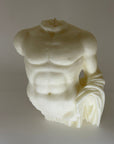 Male Torso Bust Decorative Candle - Large