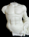 Male Torso Bust Decorative Candle - Large