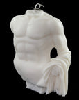 Male Torso Bust Decorative Candle - Large