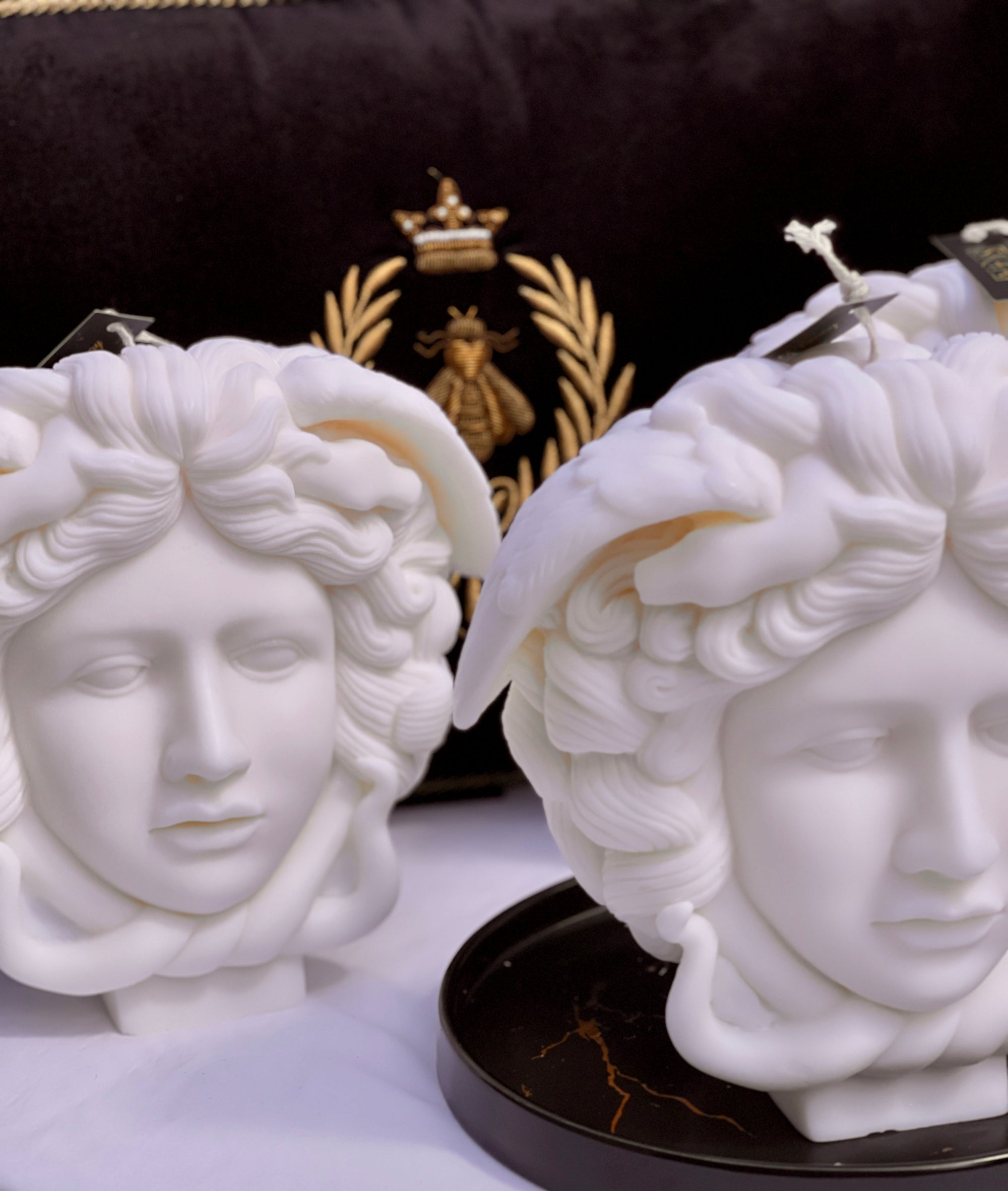 Medusa Head Bust Decorative Candle - Large