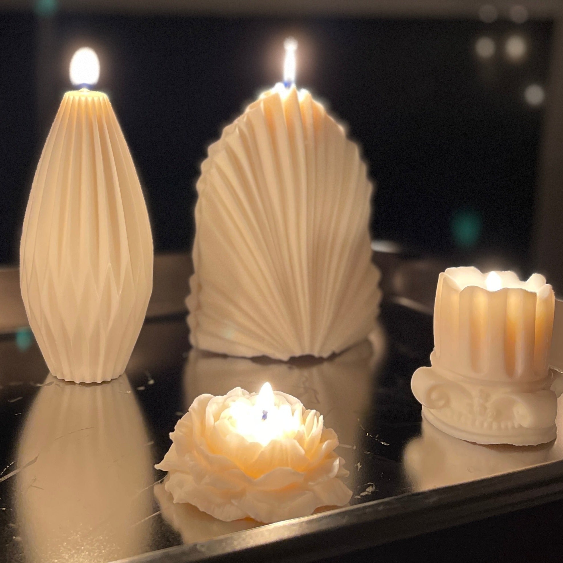Palm Leaf Decorative Candle_7