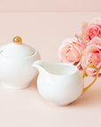 Sugar Bowl & Creamer Ivory