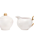 Sugar Bowl & Creamer Ivory